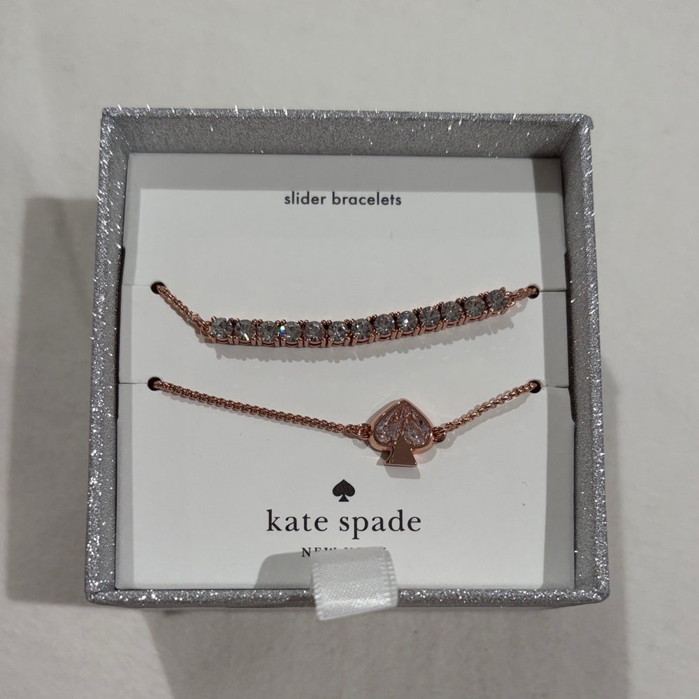 Kate Spade Rose Gold Bracelet Set